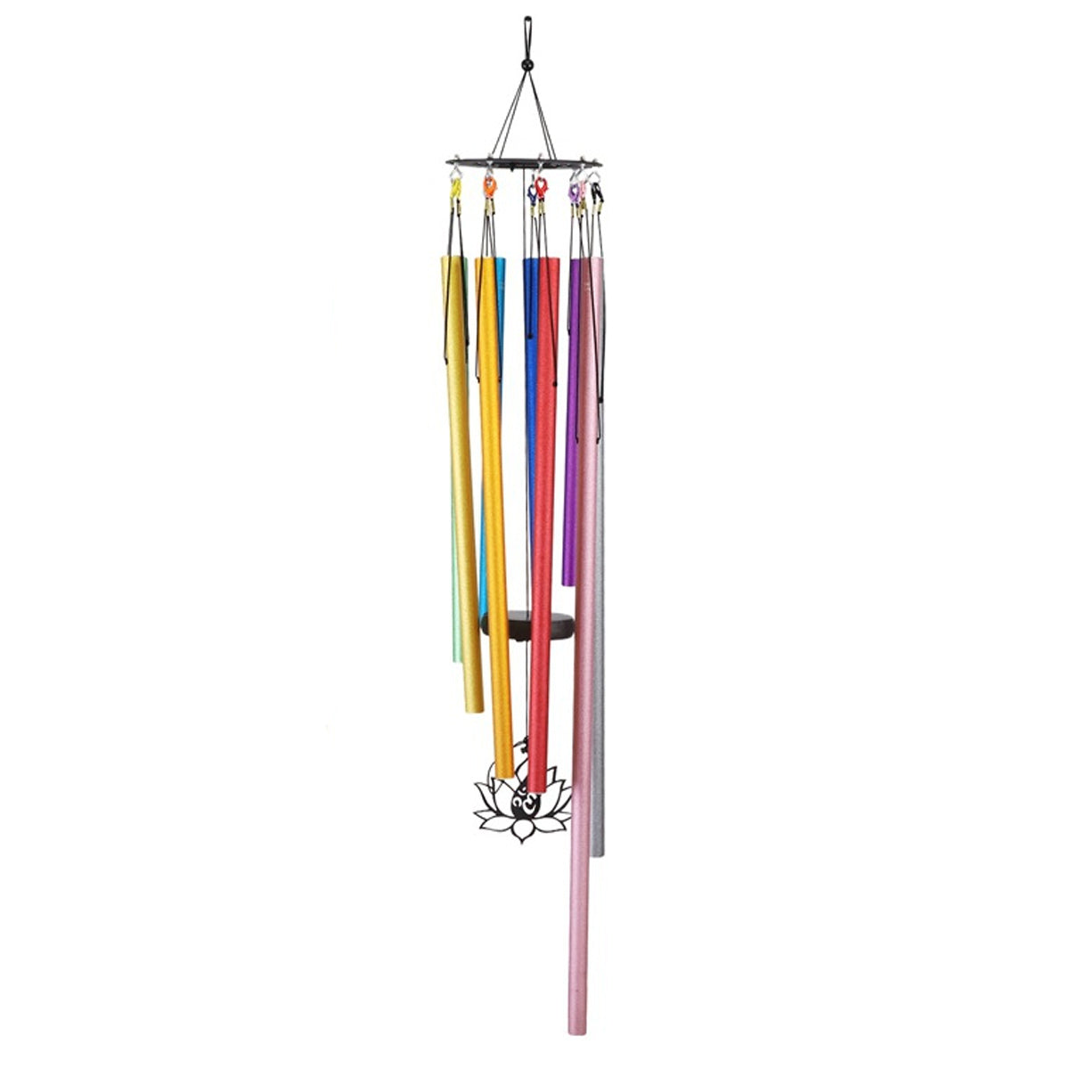 Adjustable 9-Tone Solfeggio Wind Chime Set for Relaxation