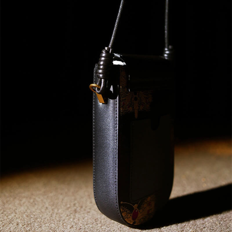 Song Brocade Retro Flower Butterfly Shoulder Bag