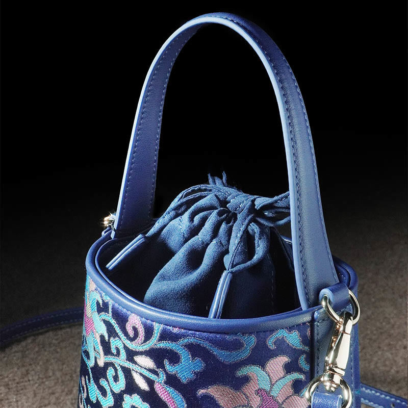 Song Brocade Spiritual Accessories | Retro Lotus Crossbody Bag