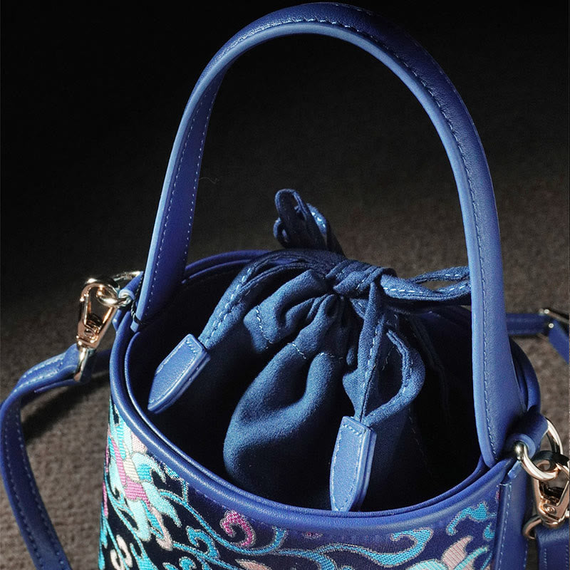 Song Brocade Spiritual Accessories | Retro Lotus Crossbody Bag