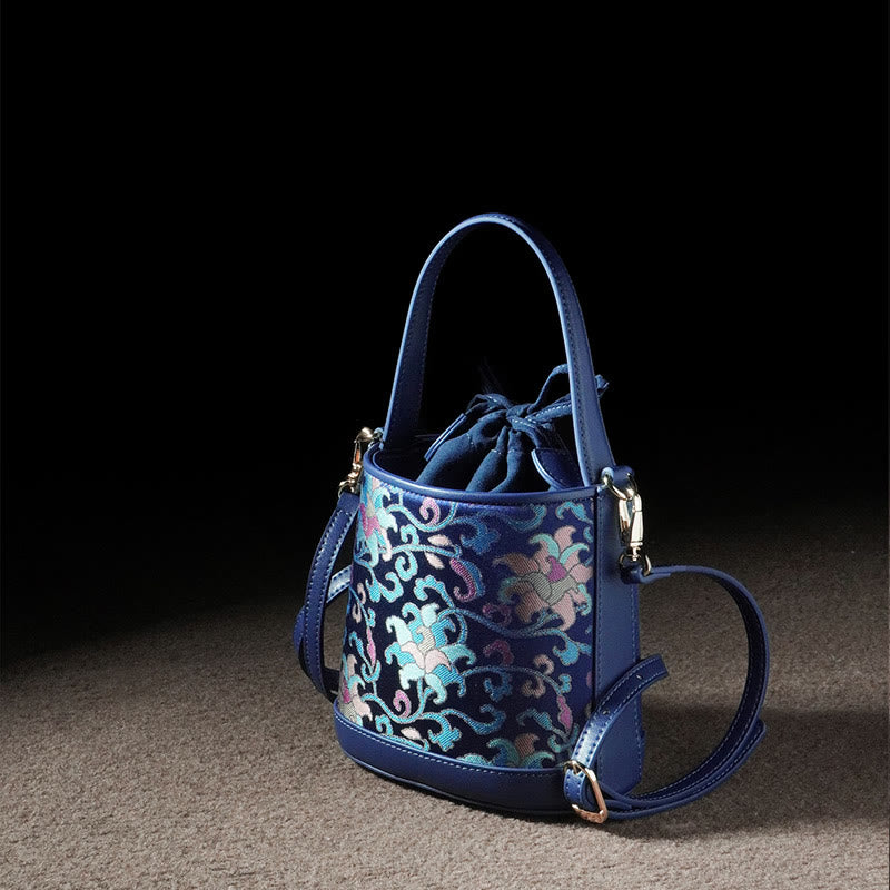 Song Brocade Spiritual Accessories | Retro Lotus Crossbody Bag