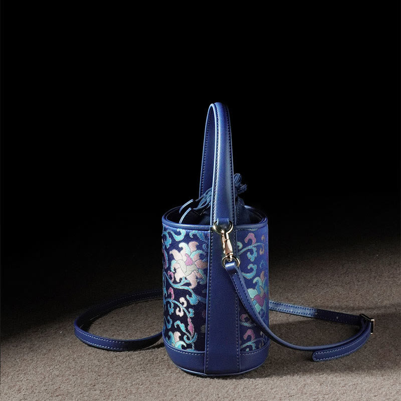 Song Brocade Spiritual Accessories | Retro Lotus Crossbody Bag