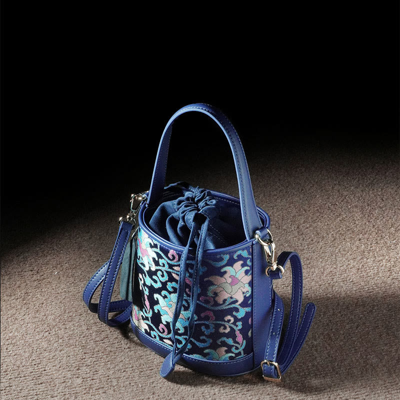 Song Brocade Spiritual Accessories | Retro Lotus Crossbody Bag