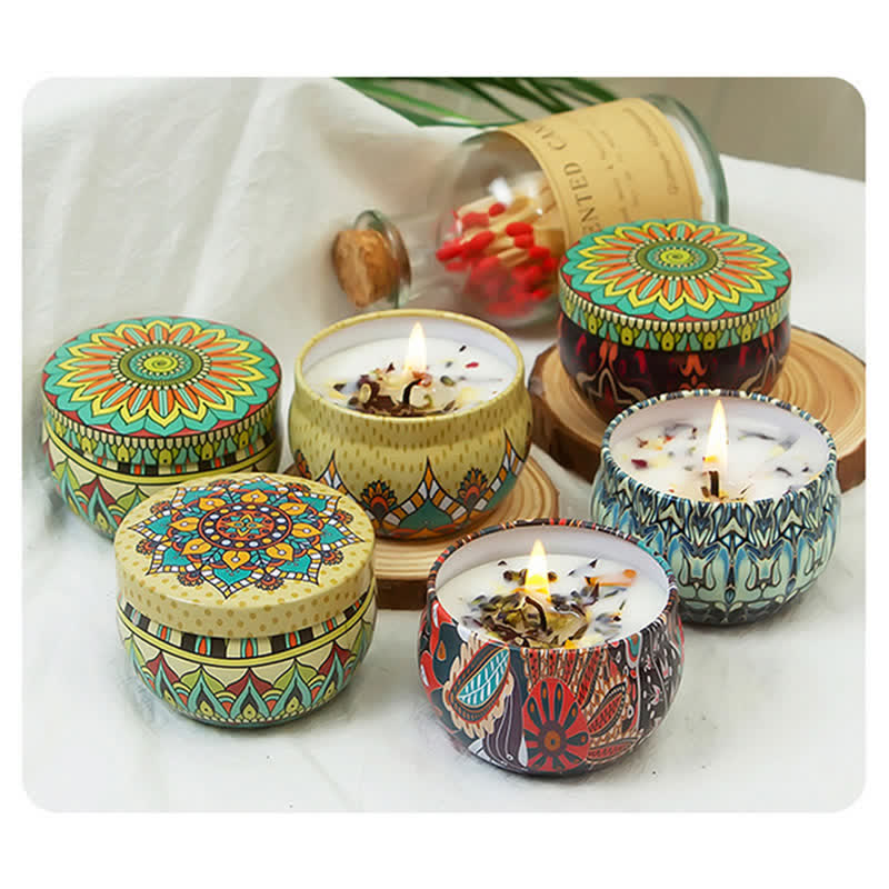 Spiritual Soy Wax Candle for Cleansing and Meditation