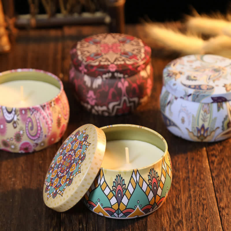 Spiritual Soy Wax Candle for Cleansing and Meditation