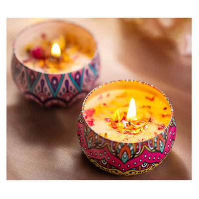 Spiritual Soy Wax Candle for Cleansing and Meditation