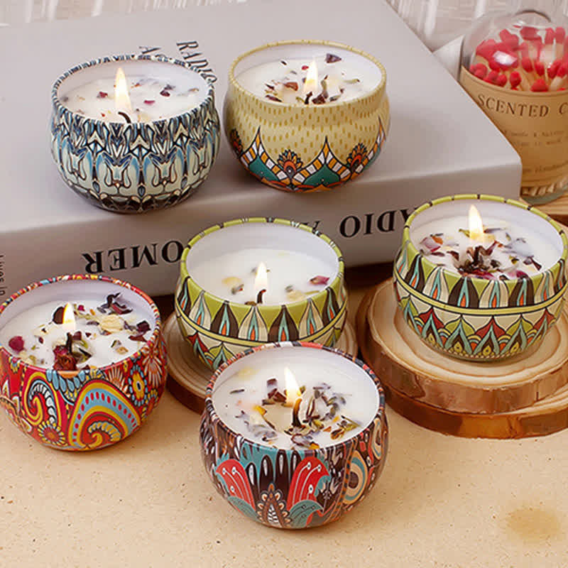 Spiritual Soy Wax Candle for Cleansing and Meditation