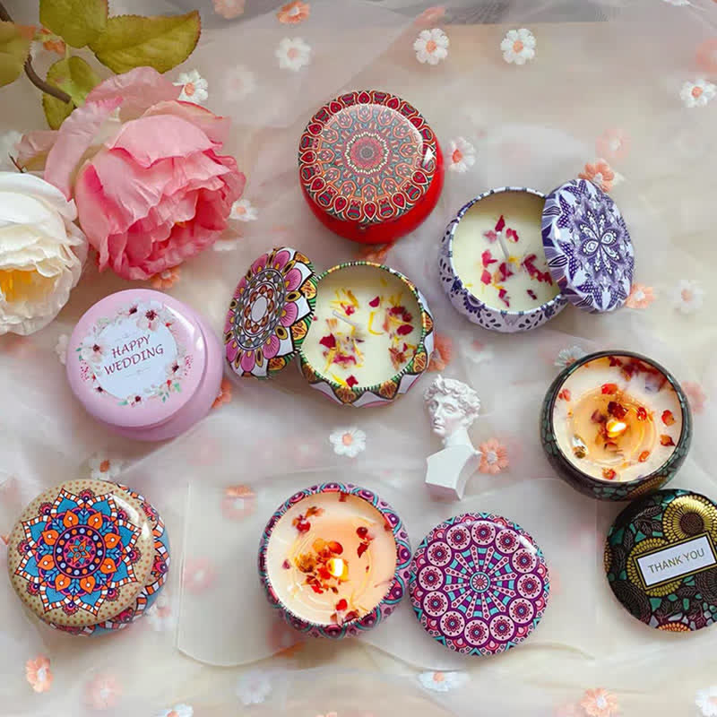 Spiritual Soy Wax Candle for Cleansing and Meditation