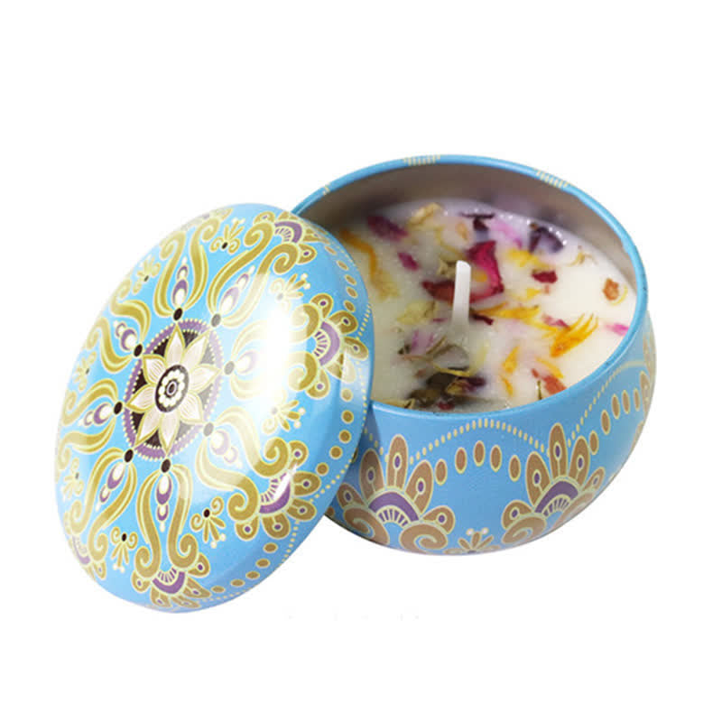 Spiritual Soy Wax Candle for Cleansing and Meditation