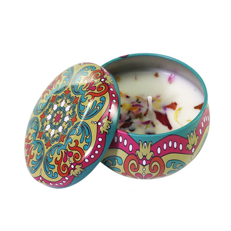 Spiritual Soy Wax Candle for Cleansing and Meditation