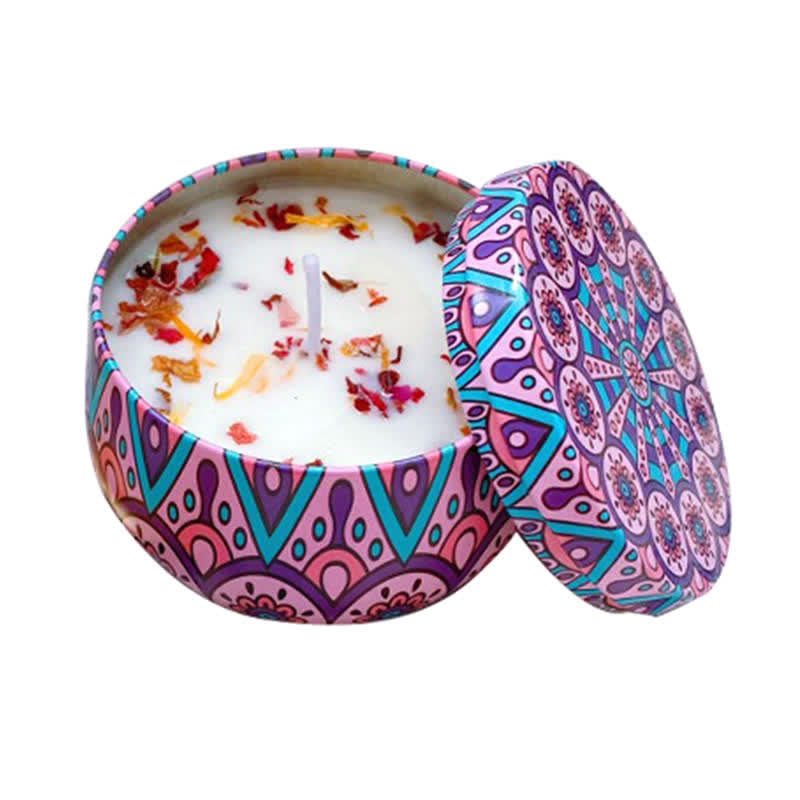 Spiritual Soy Wax Candle for Cleansing and Meditation