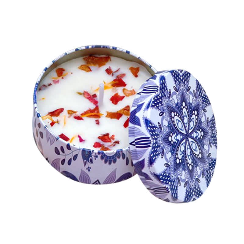 Spiritual Soy Wax Candle for Cleansing and Meditation