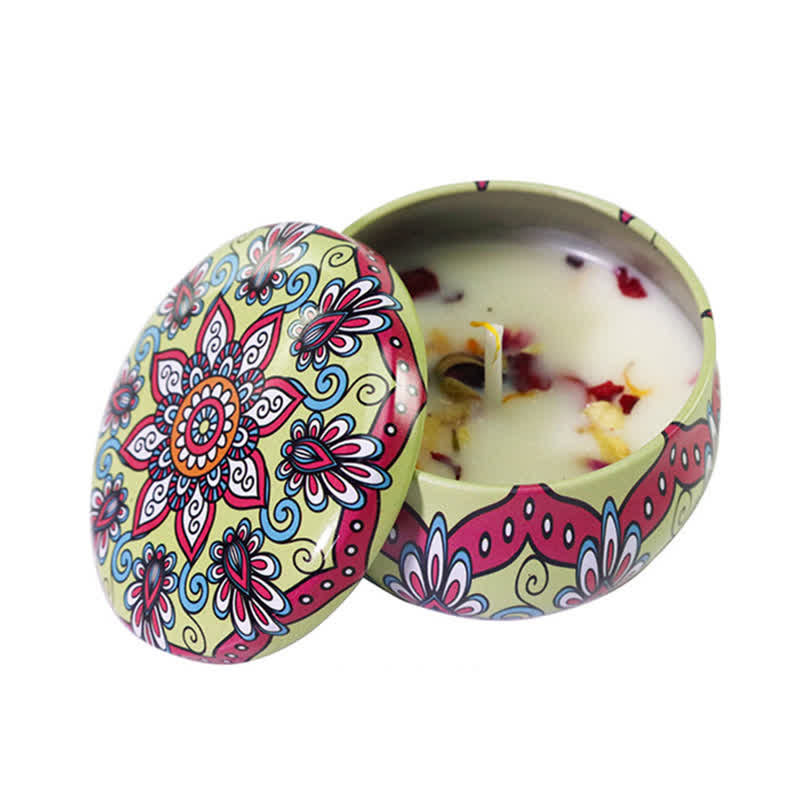 Spiritual Soy Wax Candle for Cleansing and Meditation