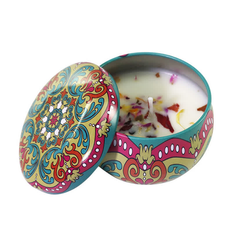 Spiritual Soy Wax Candle for Cleansing and Meditation