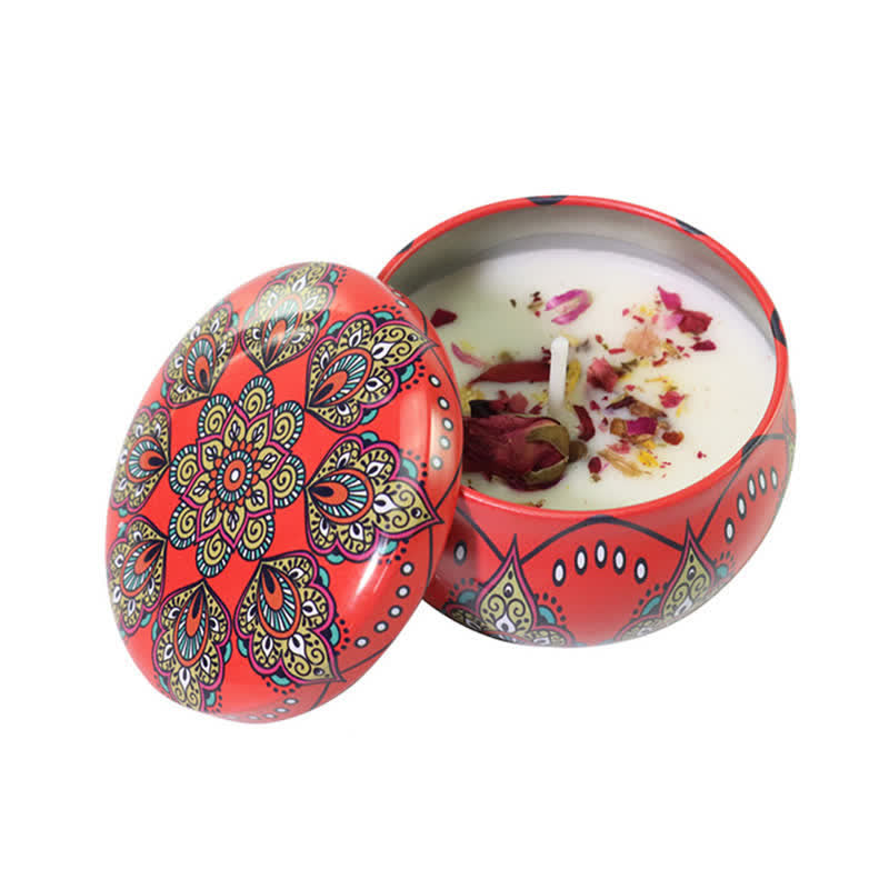 Spiritual Soy Wax Candle for Cleansing and Meditation