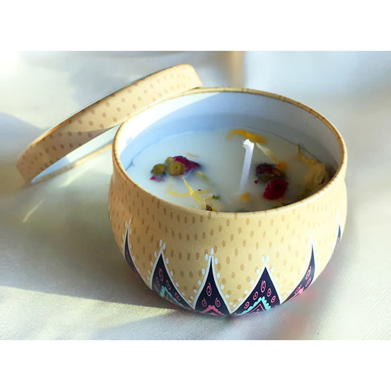 Spiritual Soy Wax Candle for Cleansing and Meditation