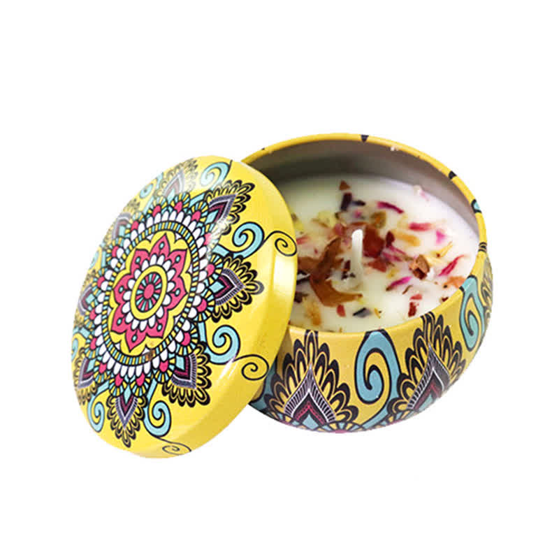 Spiritual Soy Wax Candle for Cleansing and Meditation