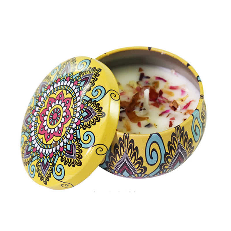 Spiritual Soy Wax Candle for Cleansing and Meditation