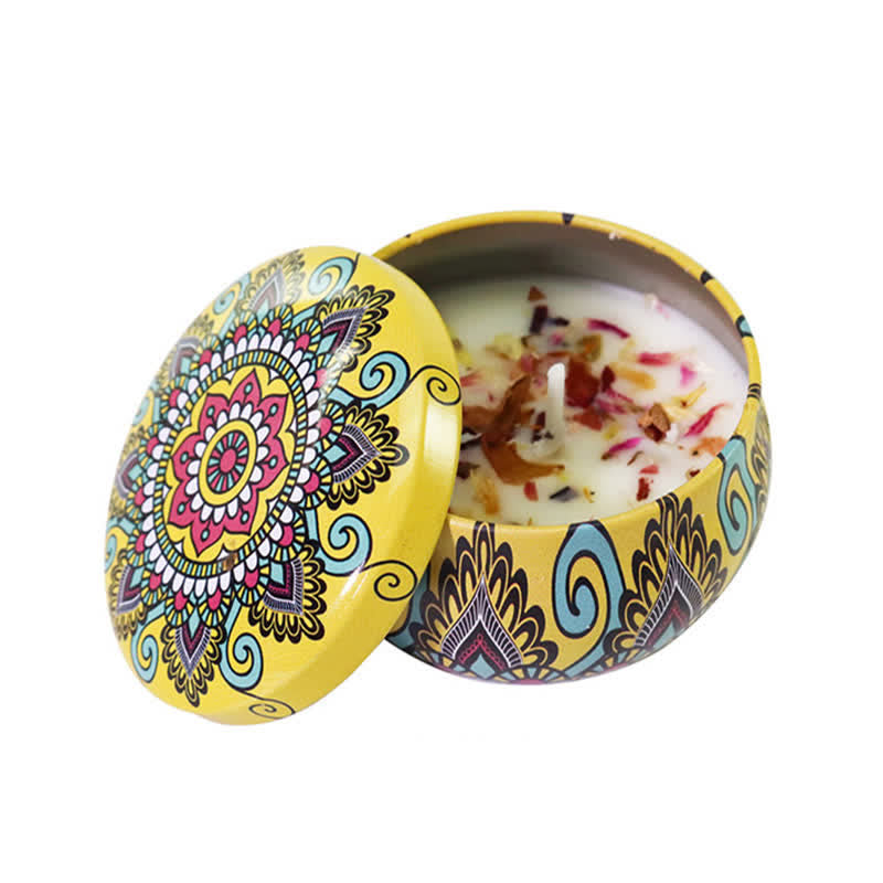 Spiritual Soy Wax Candle for Cleansing and Meditation