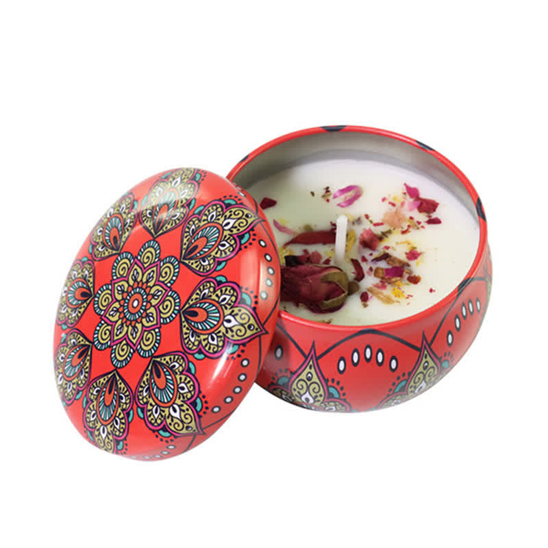 Spiritual Soy Wax Candle for Cleansing and Meditation