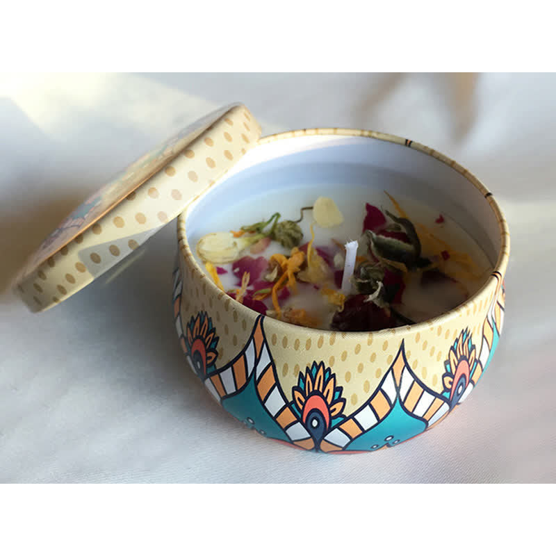 Spiritual Soy Wax Candle for Cleansing and Meditation