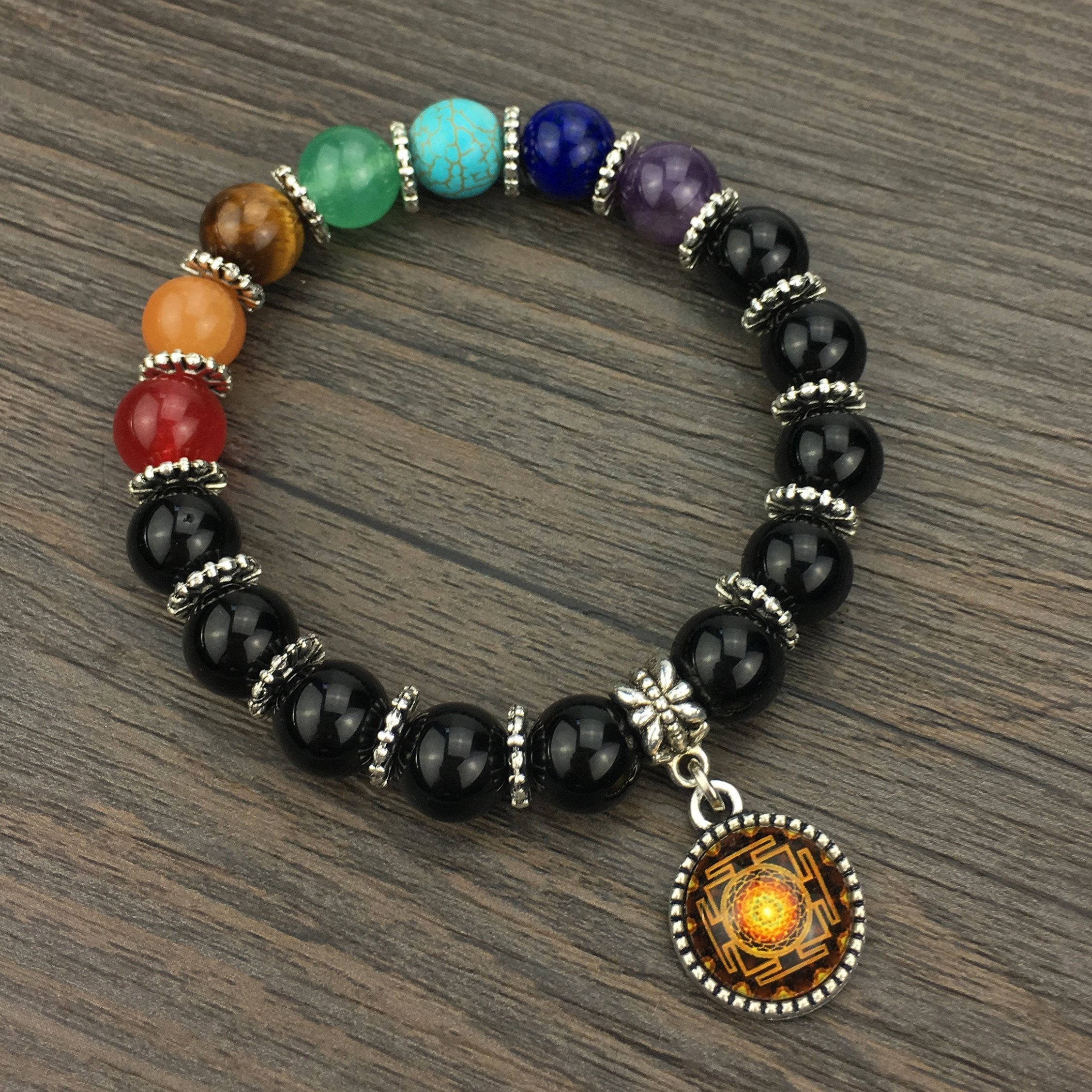 Sri Yantra Chakra Energy Healing Bracelet