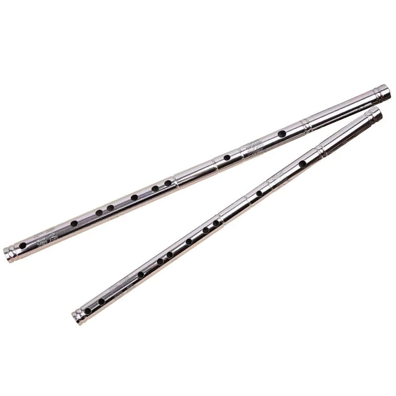 Professional Stainless Stee DEFG Key 8 Holes Flute Instrument Chinese Metal China Classic Stainless Steel Musical Instrument