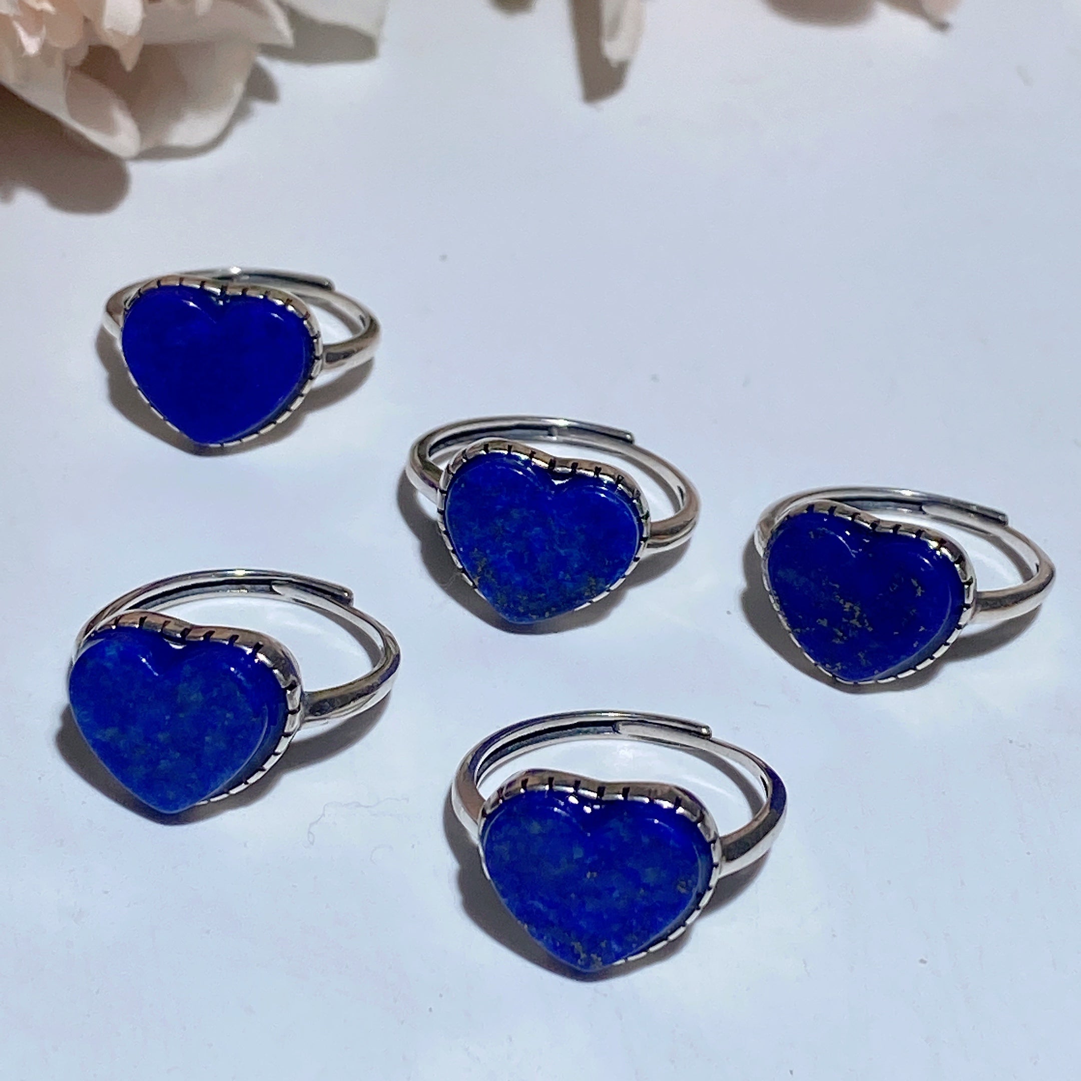Sterling Silver Blue Topaz Crystal Healing Ring 6x15mm
