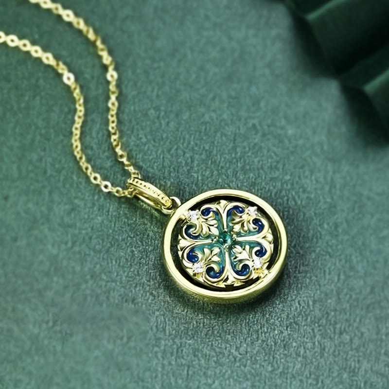 Sterling Silver Lotus Necklace 18.5mm for Enlightenment