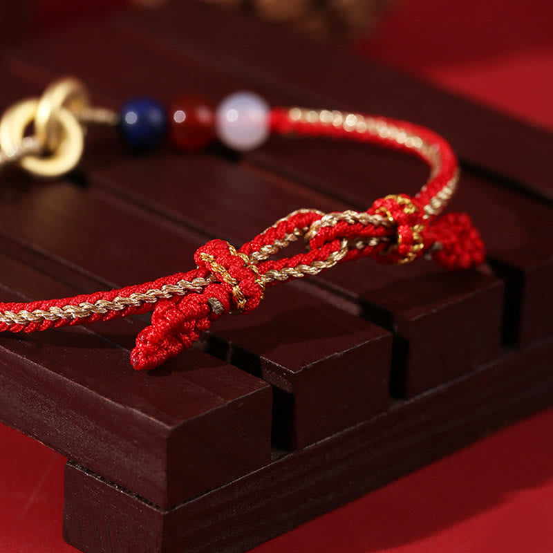 Sterling Silver Lotus Peace Buckle Bracelet for Protection