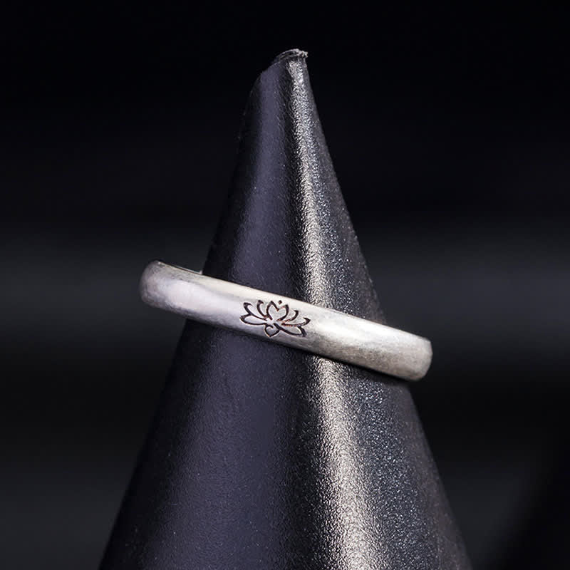 Sterling Silver Lotus Ring for Enlightenment & Balance