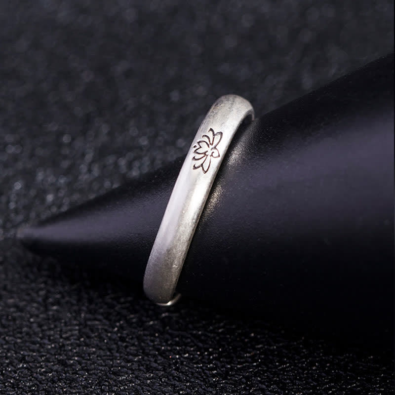 Sterling Silver Lotus Ring for Enlightenment & Balance