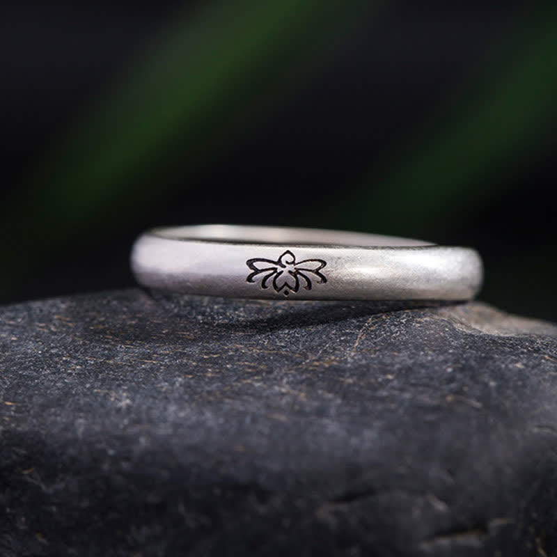 Sterling Silver Lotus Ring for Enlightenment & Balance