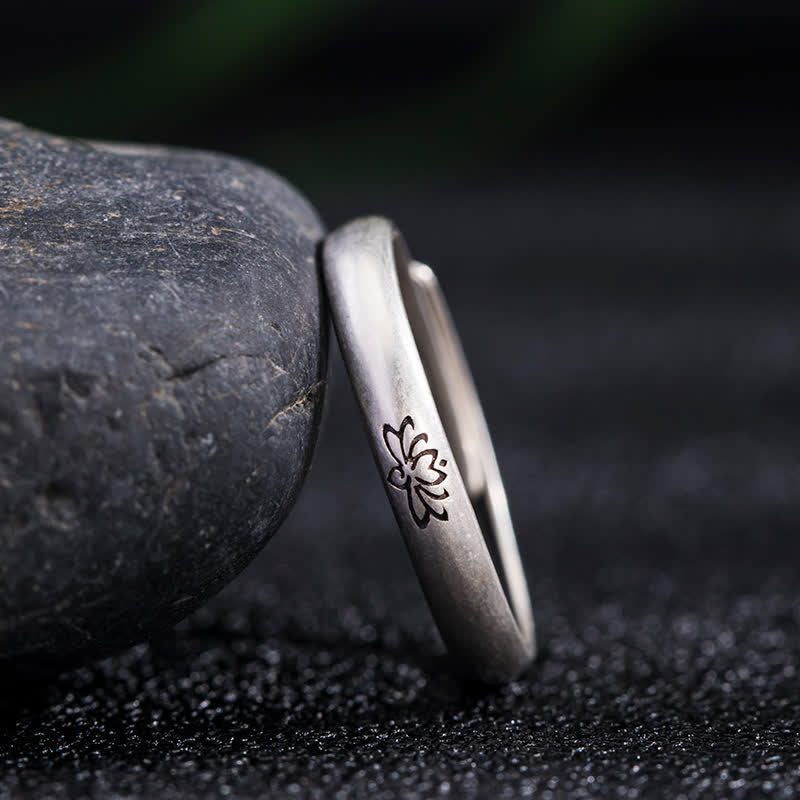 Sterling Silver Lotus Ring for Enlightenment & Balance