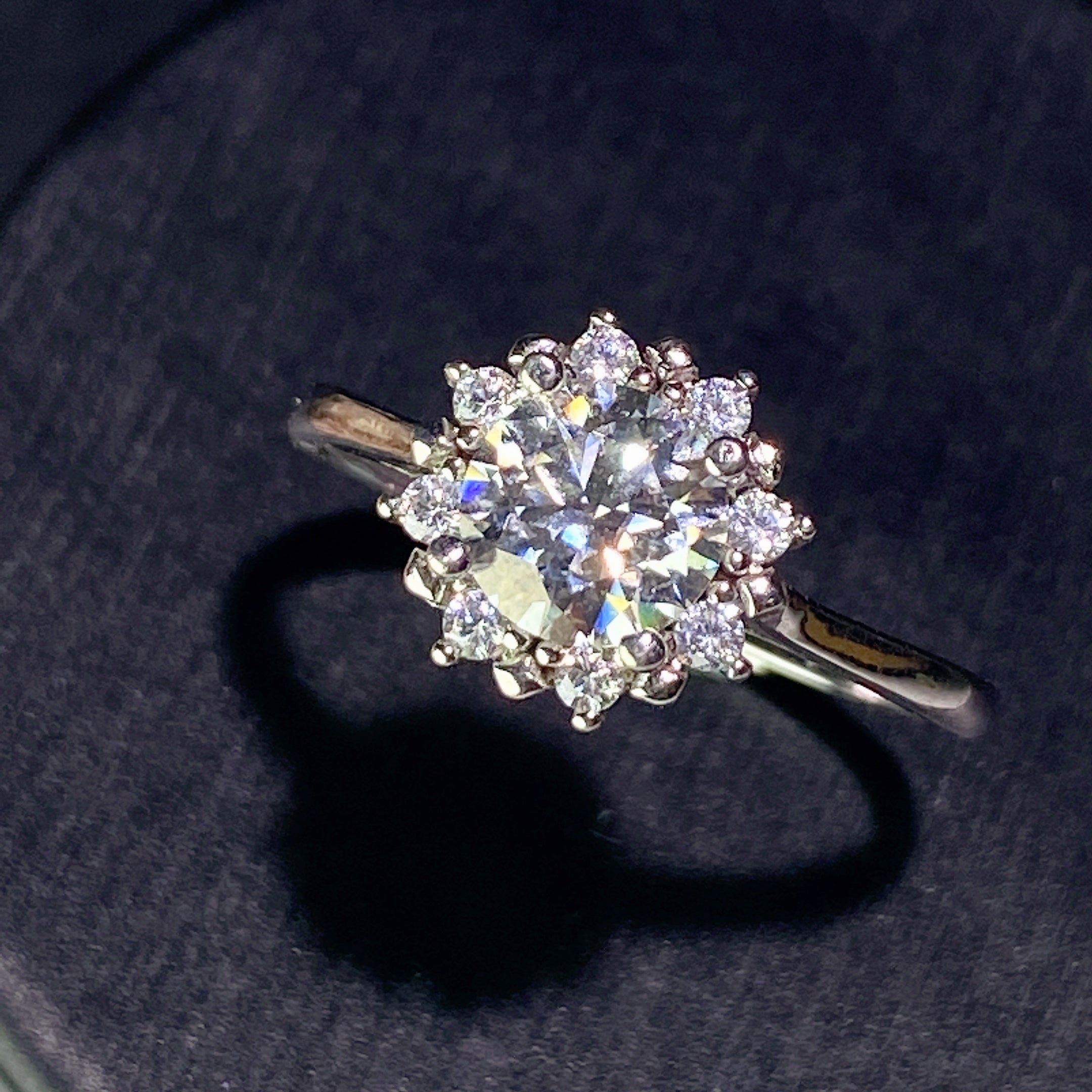 Sterling Silver Moissanite Spiritual Healing Ring 0.5-5ct