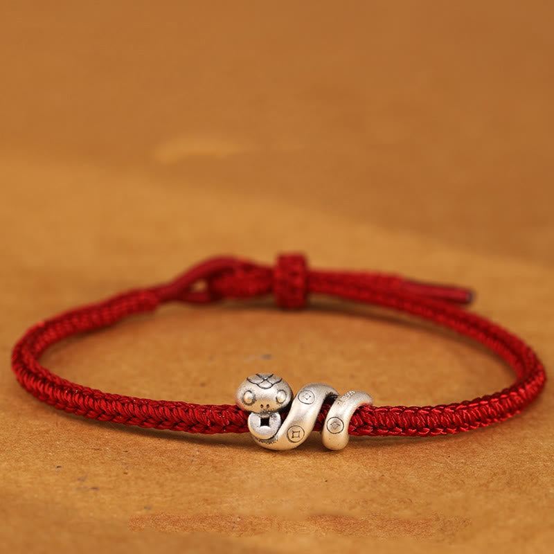 Sterling Silver Snake Protection Bracelet