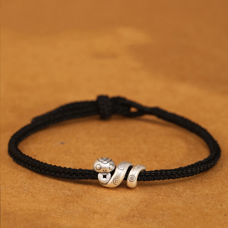 Sterling Silver Snake Protection Bracelet