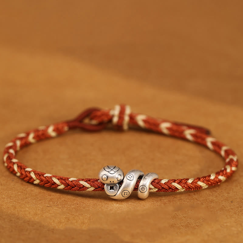 Sterling Silver Snake Protection Bracelet