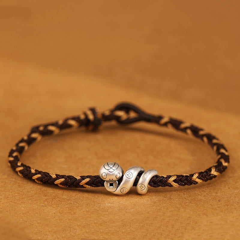 Sterling Silver Snake Protection Bracelet