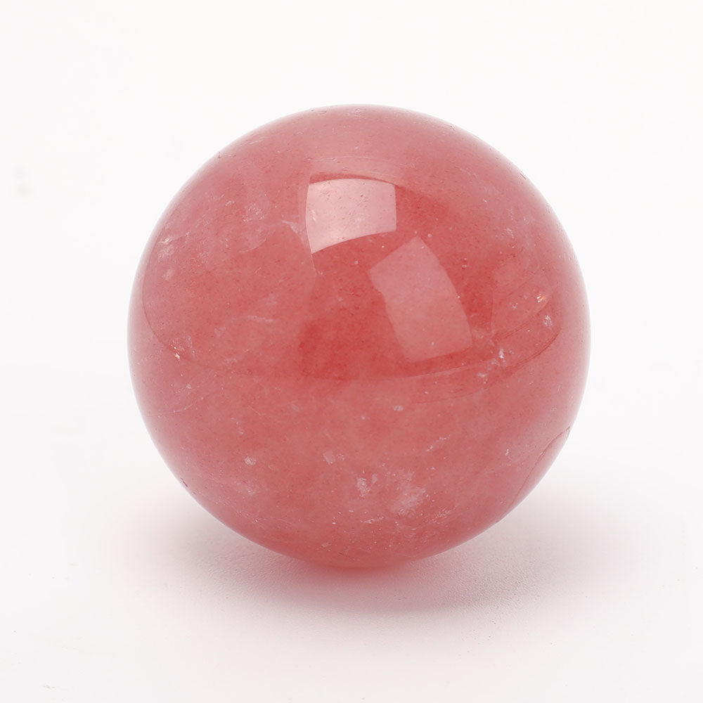 Strawberry Quartz Crystal Sphere 1.9 Inch for Healing