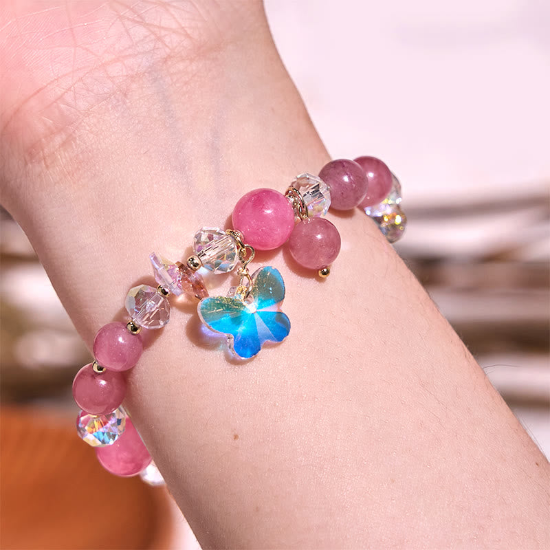 Strawberry Quartz Love Bracelet - Emotional Healing