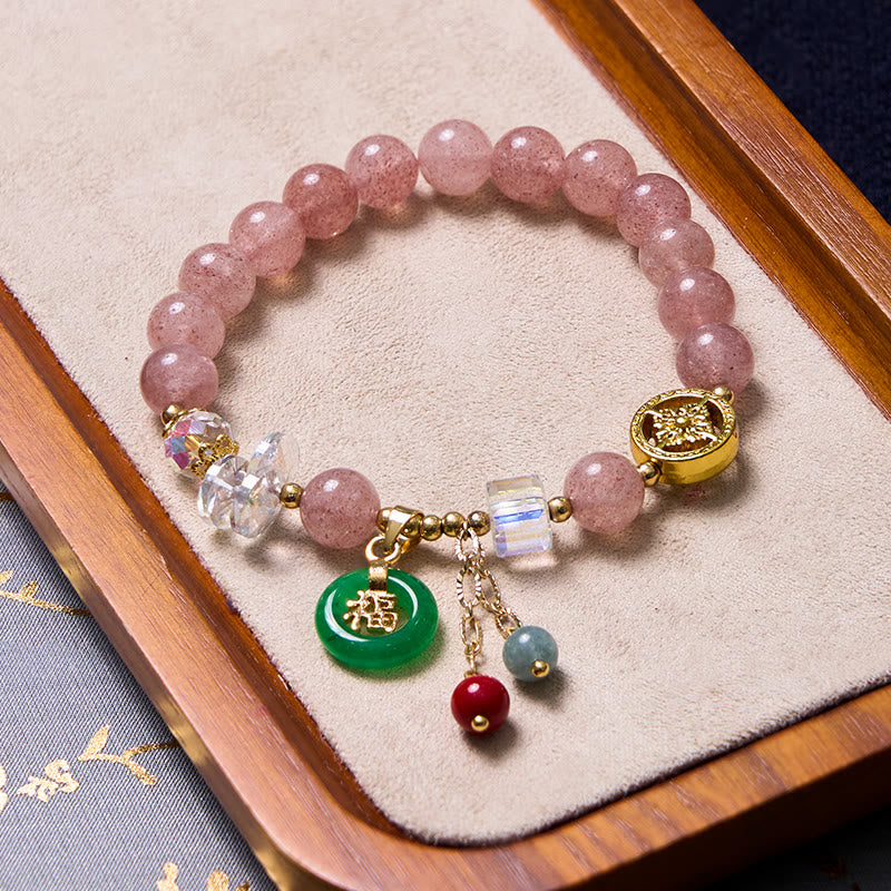 Strawberry Quartz & Pink Jade Love & Protection Bundle