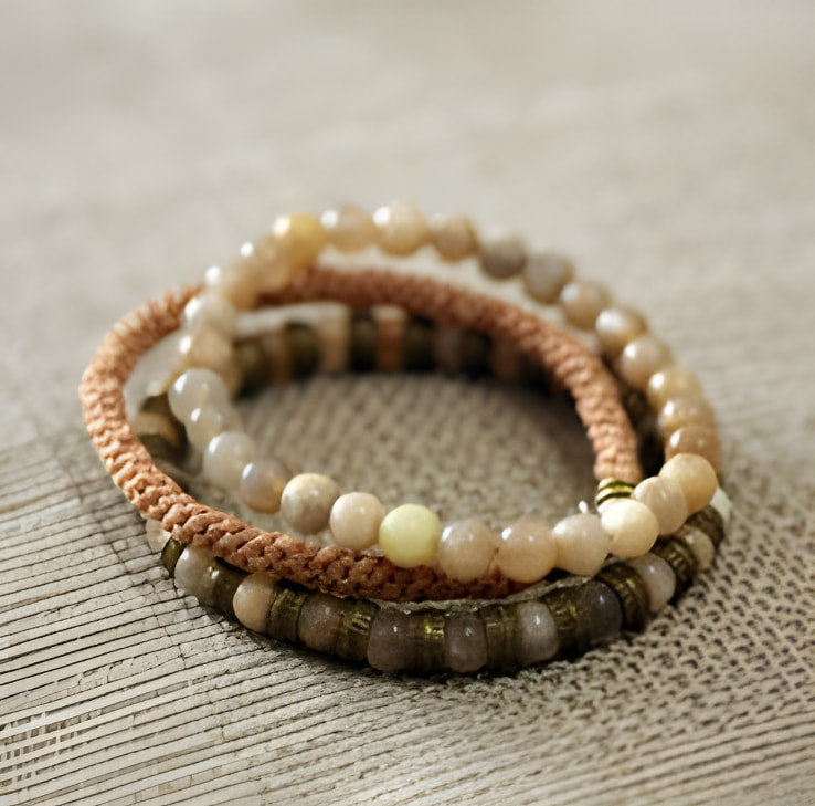 Sunstone Copper Bracelets for Luck and Abundance