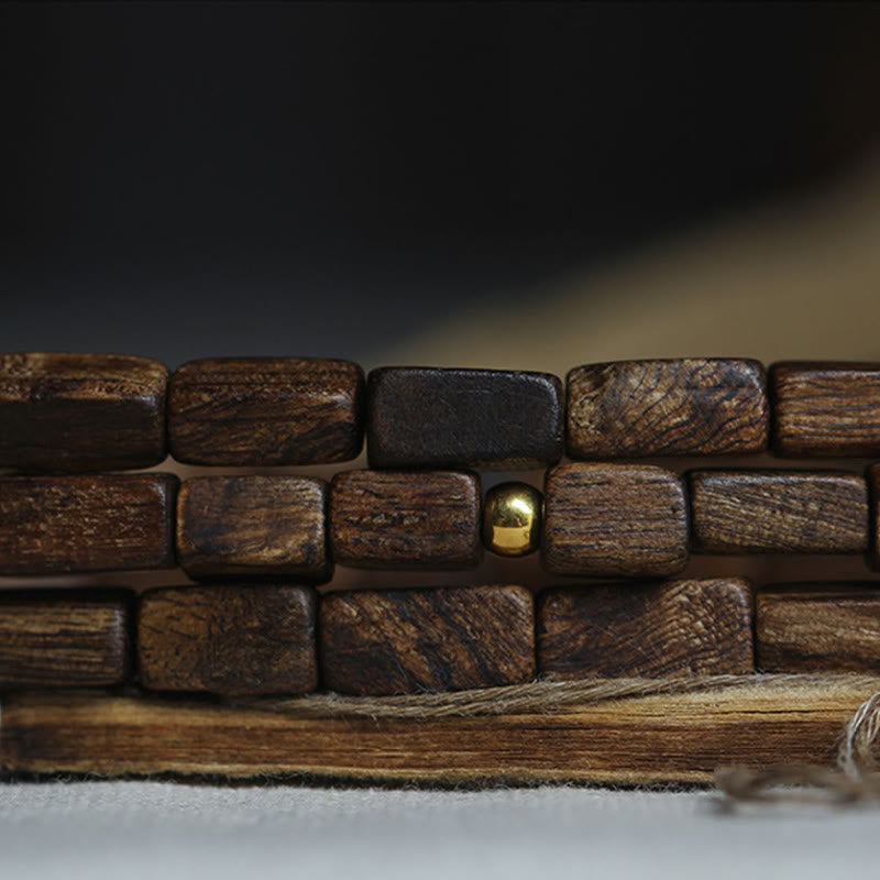 Tarakan Agarwood 925 Silver Gold Beads Zodiac Bracelet