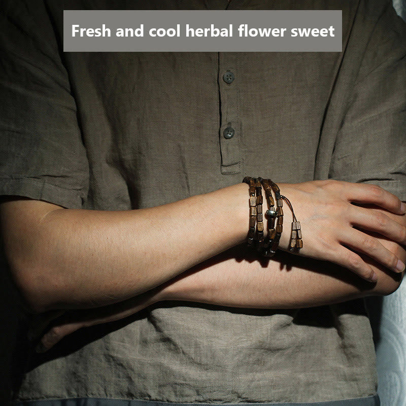 Tarakan Agarwood 925 Silver Gold Beads Zodiac Bracelet