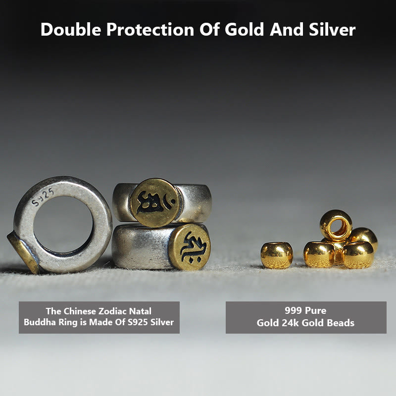 Tarakan Agarwood 925 Silver Gold Beads Zodiac Bracelet