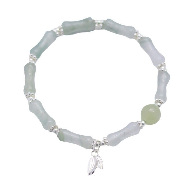 Tianshan Jade Bamboo Luck Bracelet | 14-16cm Womens