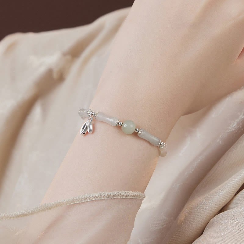 Tianshan Jade Bamboo Luck Bracelet | 14-16cm Womens