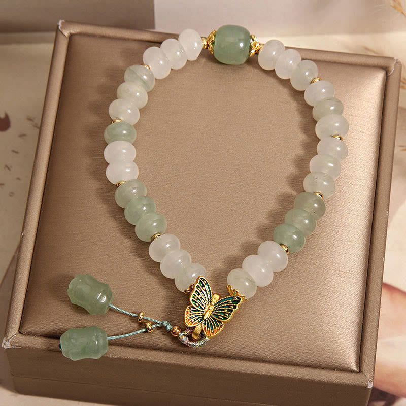 Tianshan Jade Butterfly Prosperity Bracelet 14-16cm