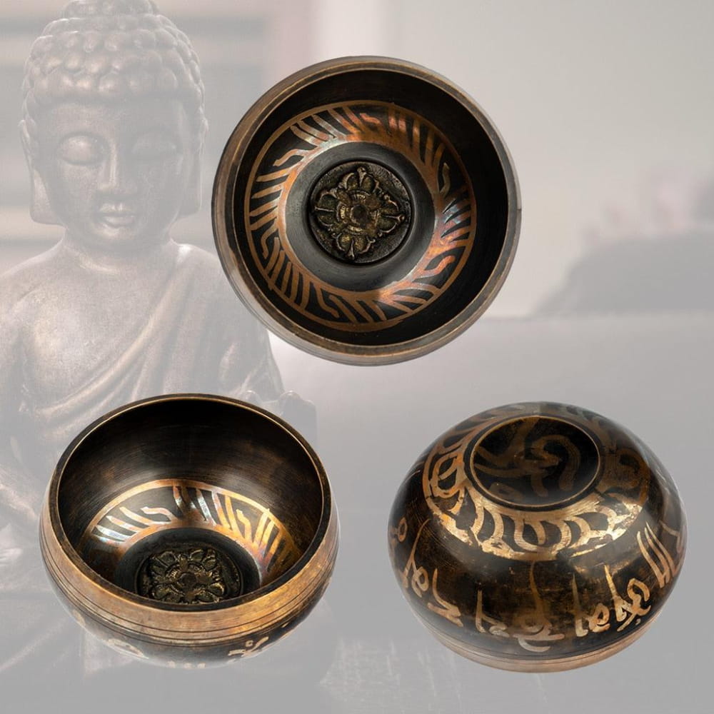 Tibetan Brass Singing Bowl for Meditation and Chanting - Singing Bowl - On sale